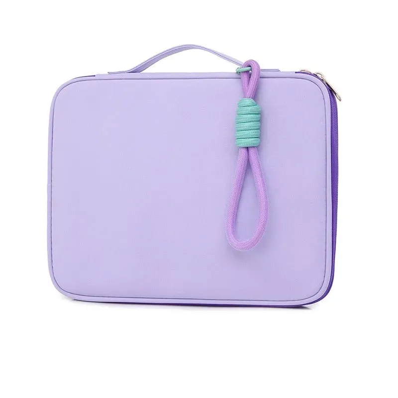 Lecoinpochette MacBook Air pochette ordinateur violet à poignée