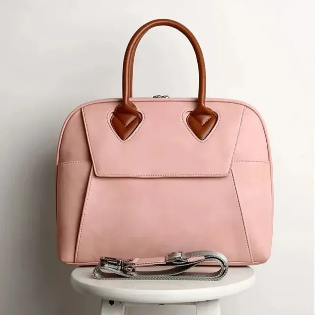Lecoinpochette Amora sac ordinateur cuir gris anthracite