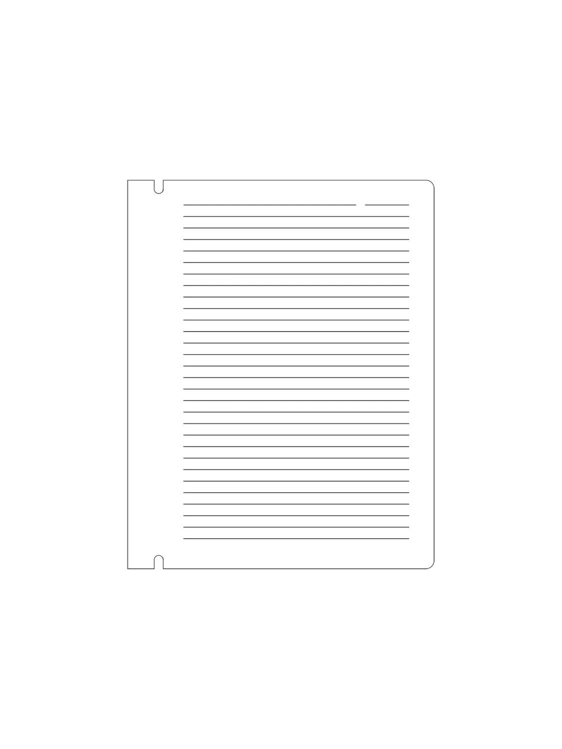 LOOP recharge carnet papier réutilisable