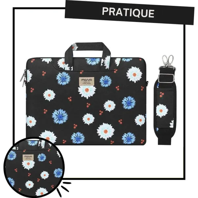 Lecoinpochette Manille sacoche ordinateur imperméable bandoulière