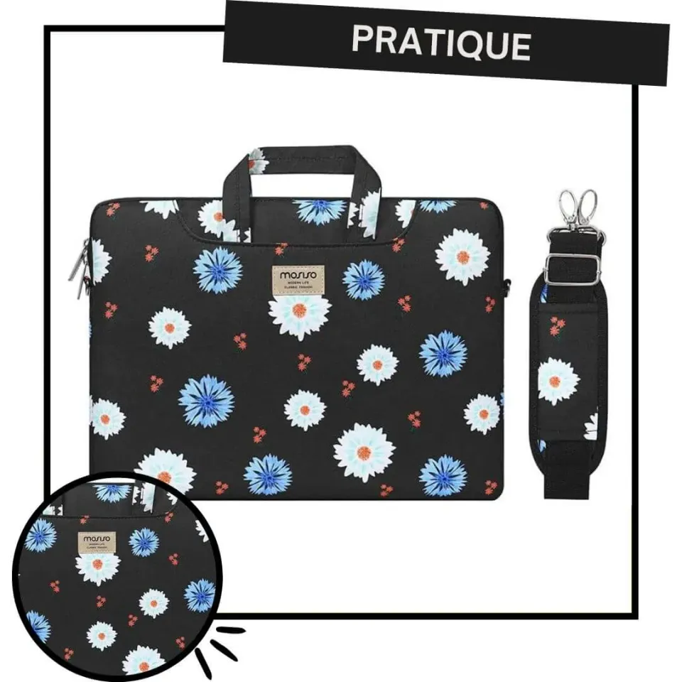 Lecoinpochette Manille sacoche ordinateur imperméable bandoulière