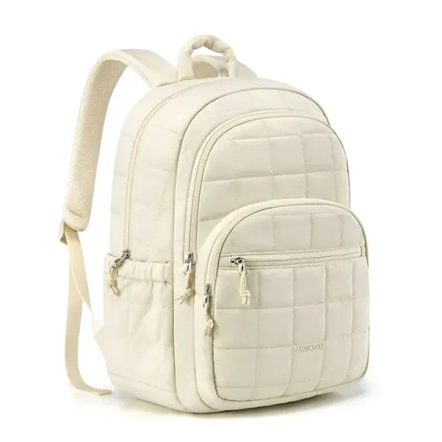 Lecoinpochette Adélie sac à dos ordinateur 15,6 pouces gris rose