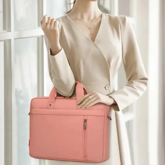 Lecoinpochette Olia sacoche ordinateur femme oxford