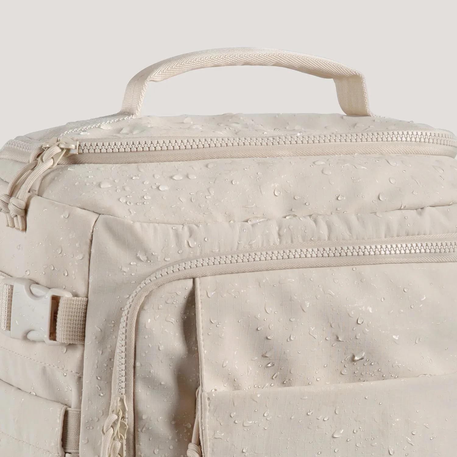 Lecoinpochette Era sac à dos ordinateur 15,6 pouces beige 35L