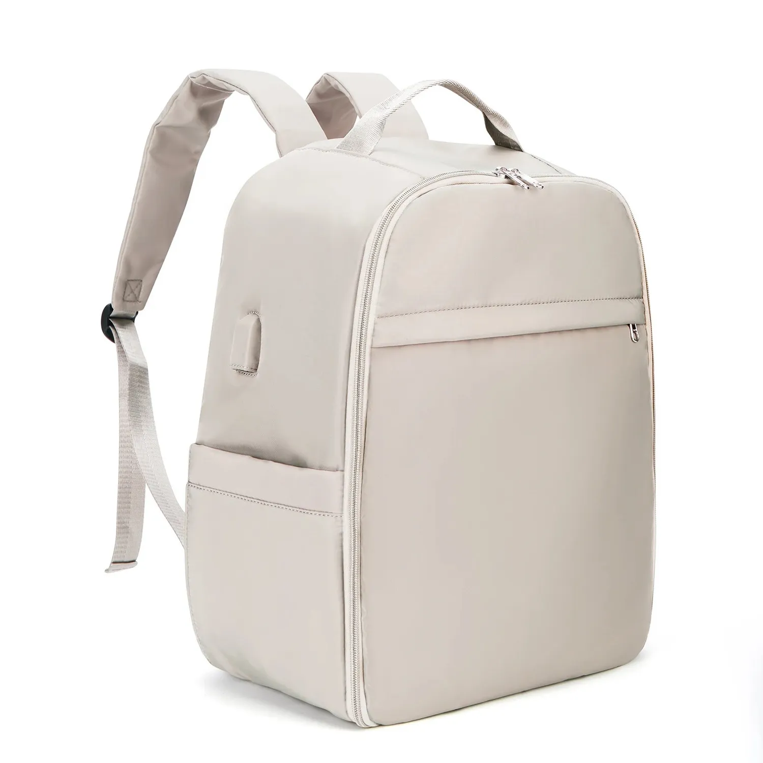 Lecoinpochette Crème sac à dos ordinateur femme travail