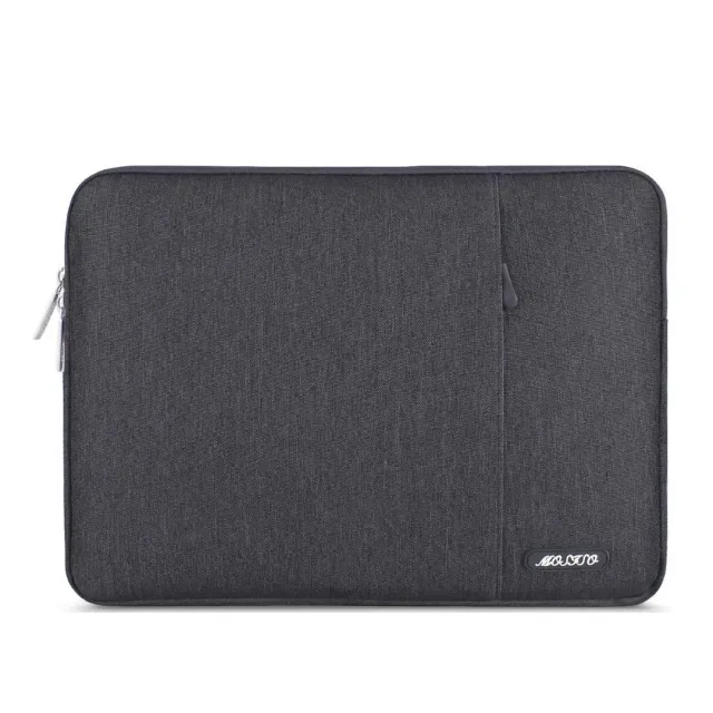 Lecoinpochette housse ordinateur 15 pouces gris charbon unie