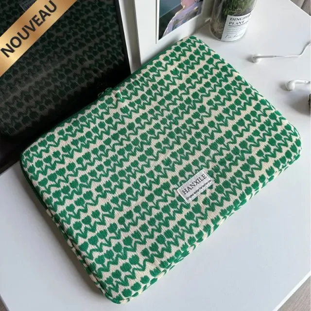 Lecoinpochette Nina housse PC tissu tulipe