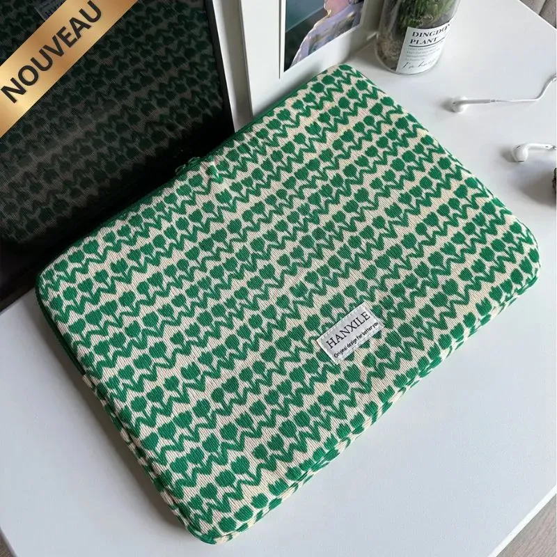 Lecoinpochette Nina housse PC tissu tulipe
