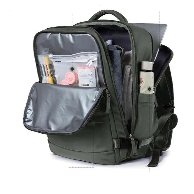 Lecoinpochette Louvain sac à dos ordinateur 17 pouces kaki