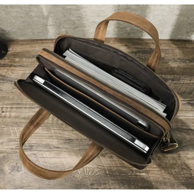 Lecoinpochette Francfort sacoche ordinateur 14 pouces cuir