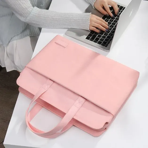 Lecoinpochette Rosace sac ordinateur rose
