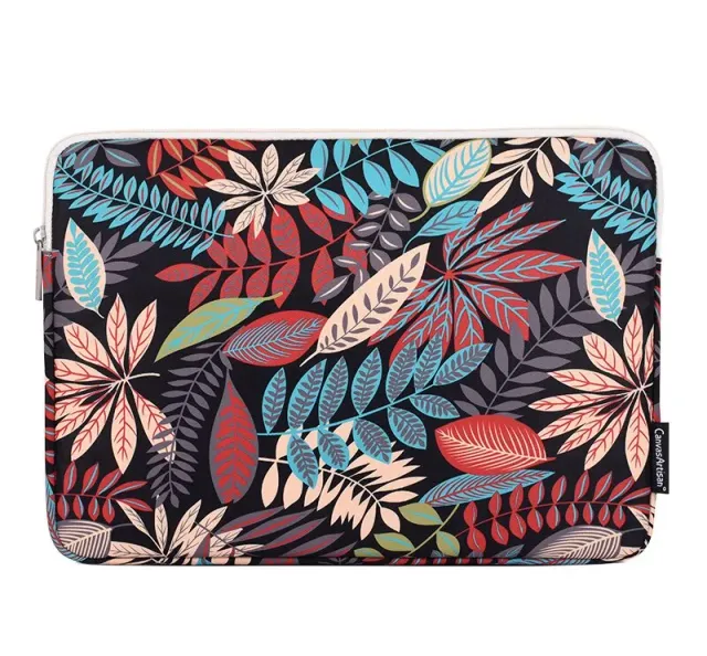 Lecoinpochette Amazone Gris housse PC fleurie