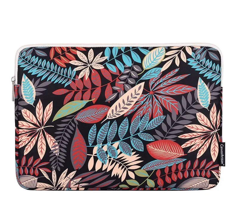 Lecoinpochette Amazone Gris housse PC fleurie