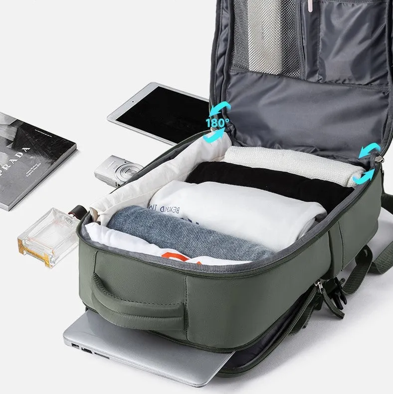 Lecoinpochette Louvain sac à dos ordinateur 17 pouces kaki