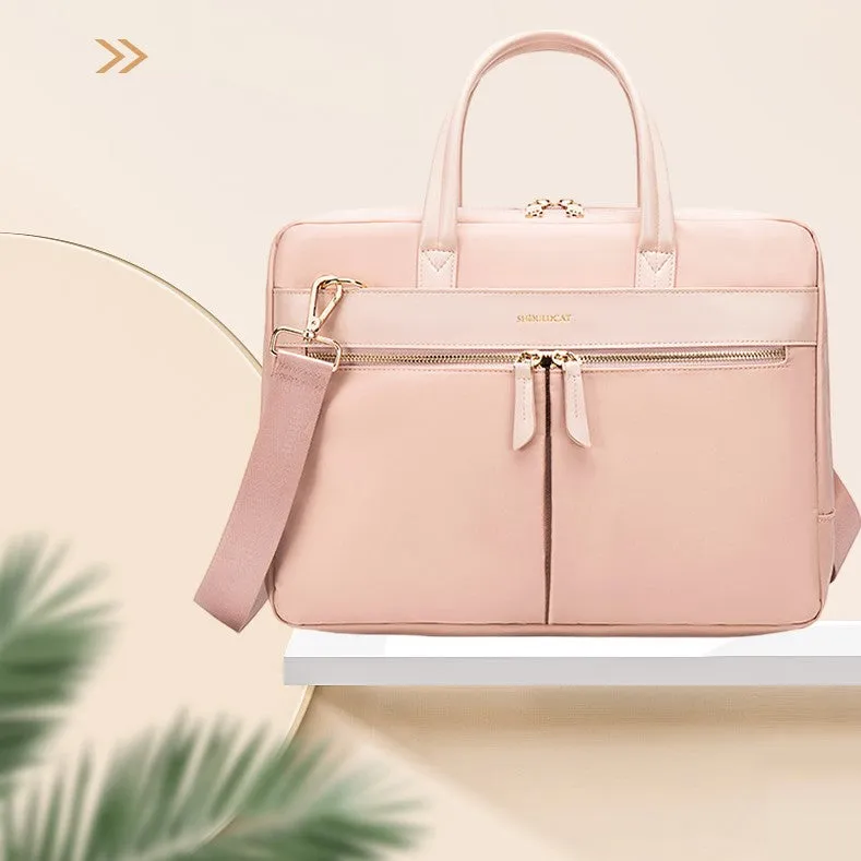 Lecoinpochette Paula sac ordinateur rose