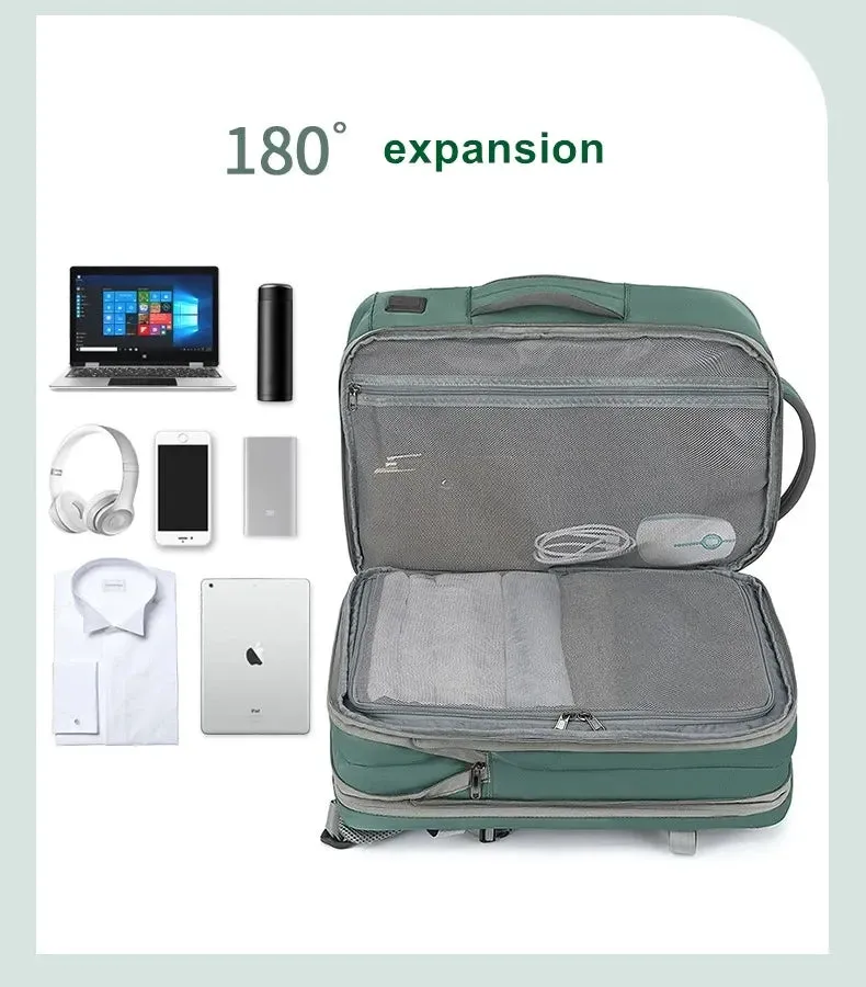 Lecoinpochette Kygo sac à dos PC vert 17,3 pouces imperméable