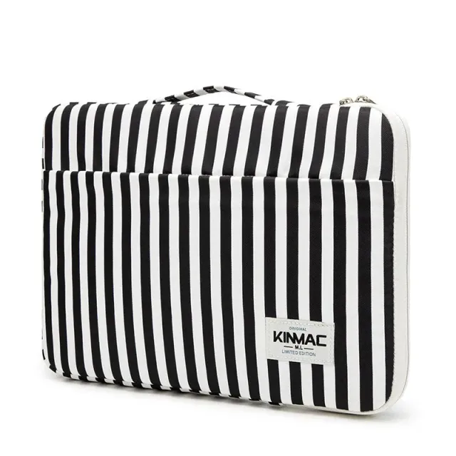 Lecoinpochette Popeline housse ordinateur rayée