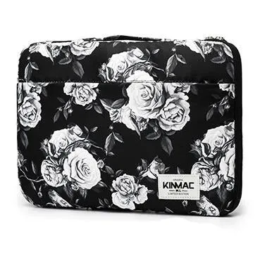 Lecoinpochette White Rose housse ordinateur fleurie