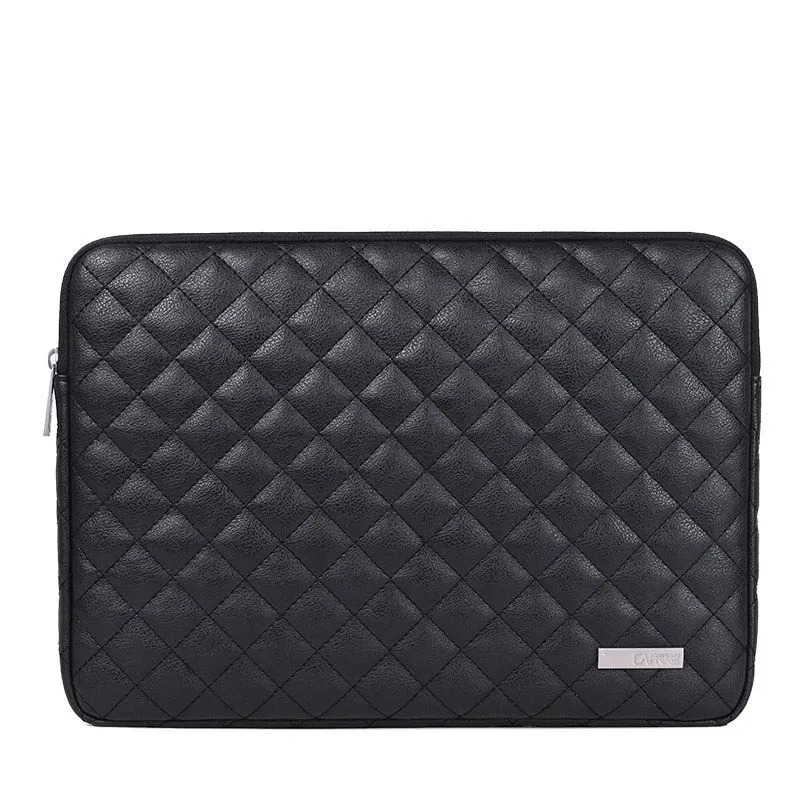 Lecoinpochette Matelassée housse ordinateur 17 pouces simili cuir