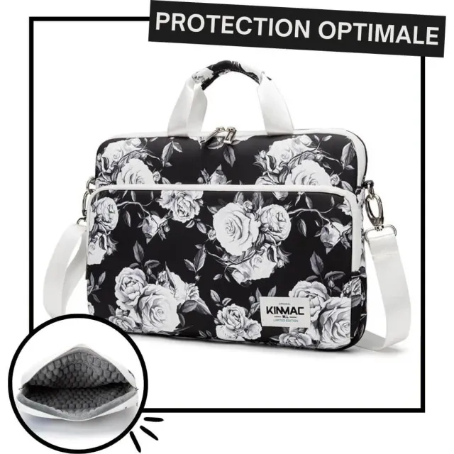 Lecoinpochette Rose Blanche Sacoche Matelassée