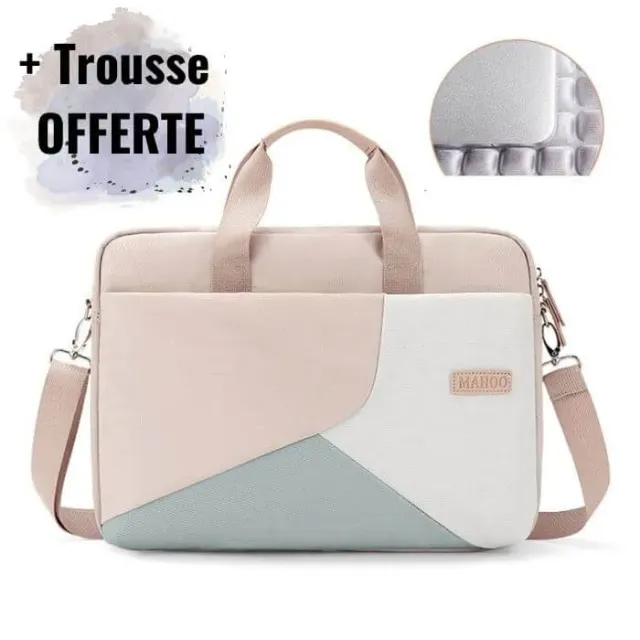 Lecoinpochette Juke sacoche ordinateur antichoc + trousse offerte