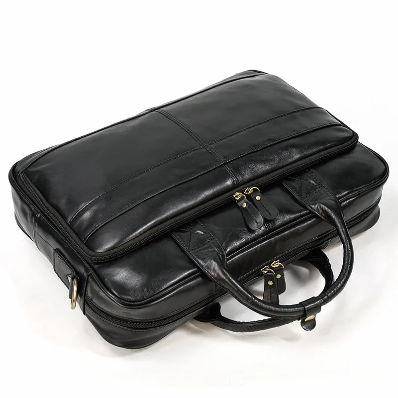 Lecoinpochette Dave sac ordinateur homme cuir noir