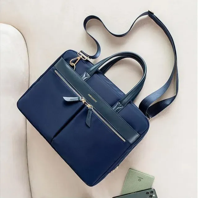 Lecoinpochette Saphir sac ordinateur femme bleu foncé