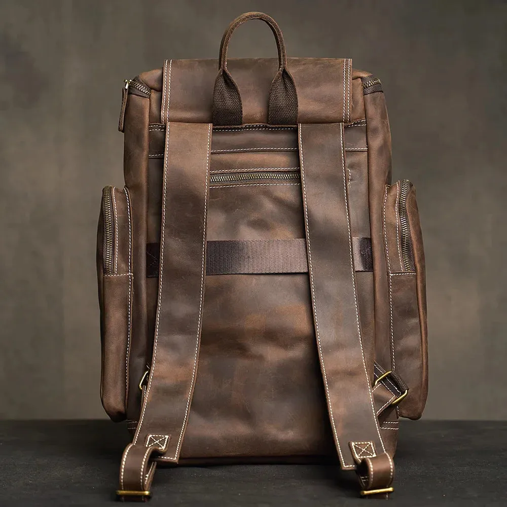 Lecoinpochette Warren sac à dos ordinateur 16 pouces cuir véritable