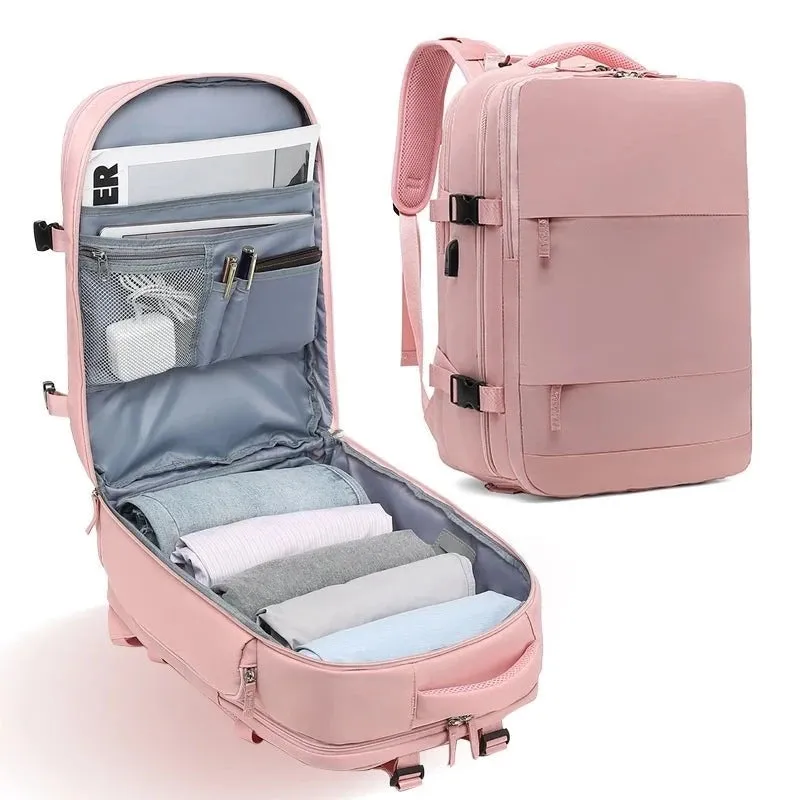 Lecoinpochette Bonbon sac à dos ordinateur rose 17 pouces ergonomique