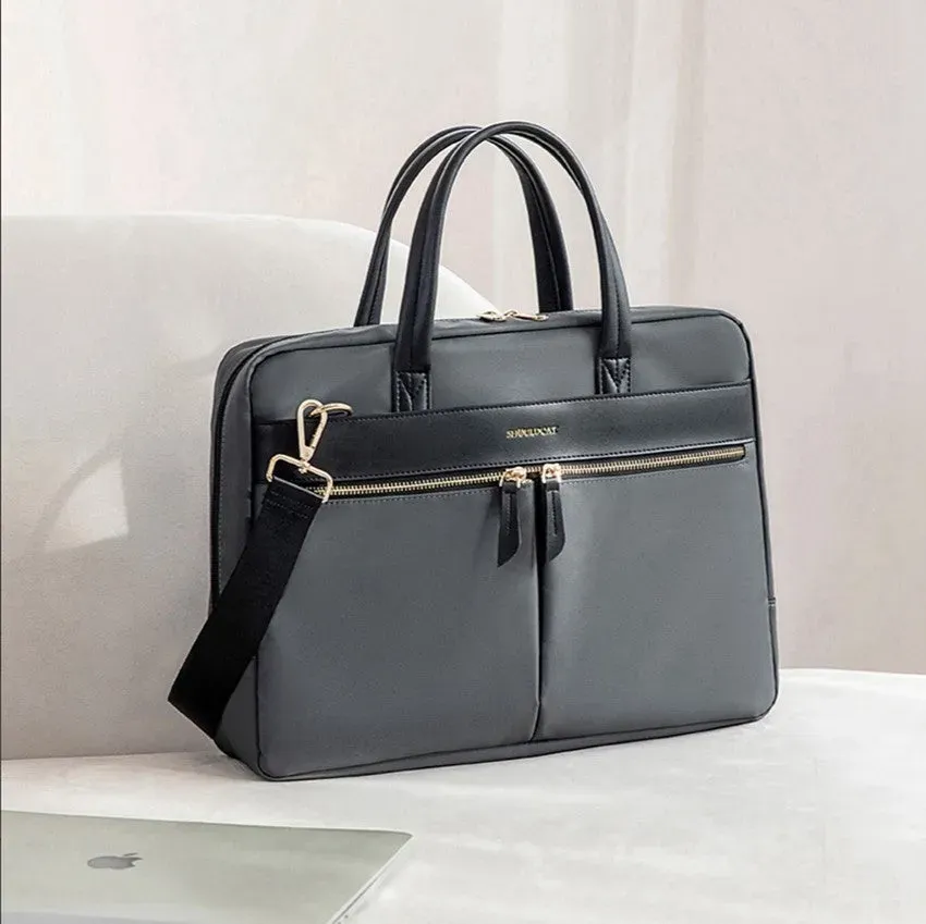 Lecoinpochette Goth sacoche ordinateur grise