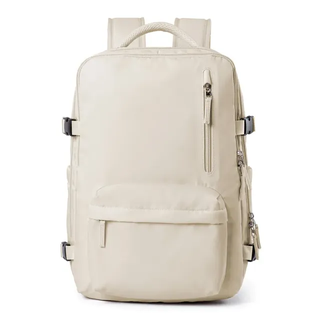 Lecoinpochette Creamy sac à dos ordi crème 17 pouces