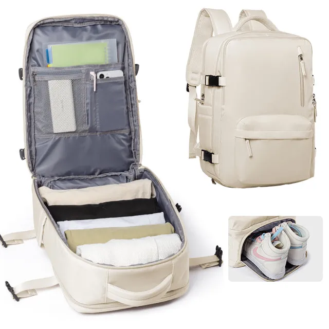 Lecoinpochette Creamy sac à dos ordi crème 17 pouces