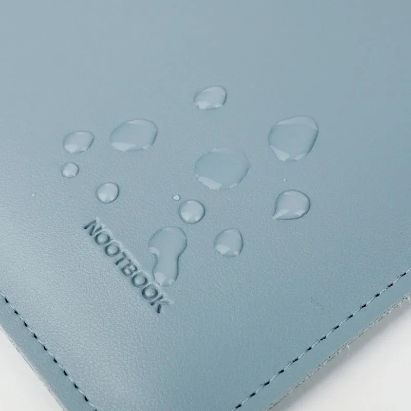 Lecoinpochette housse MacBook cuir PU bleu pastel