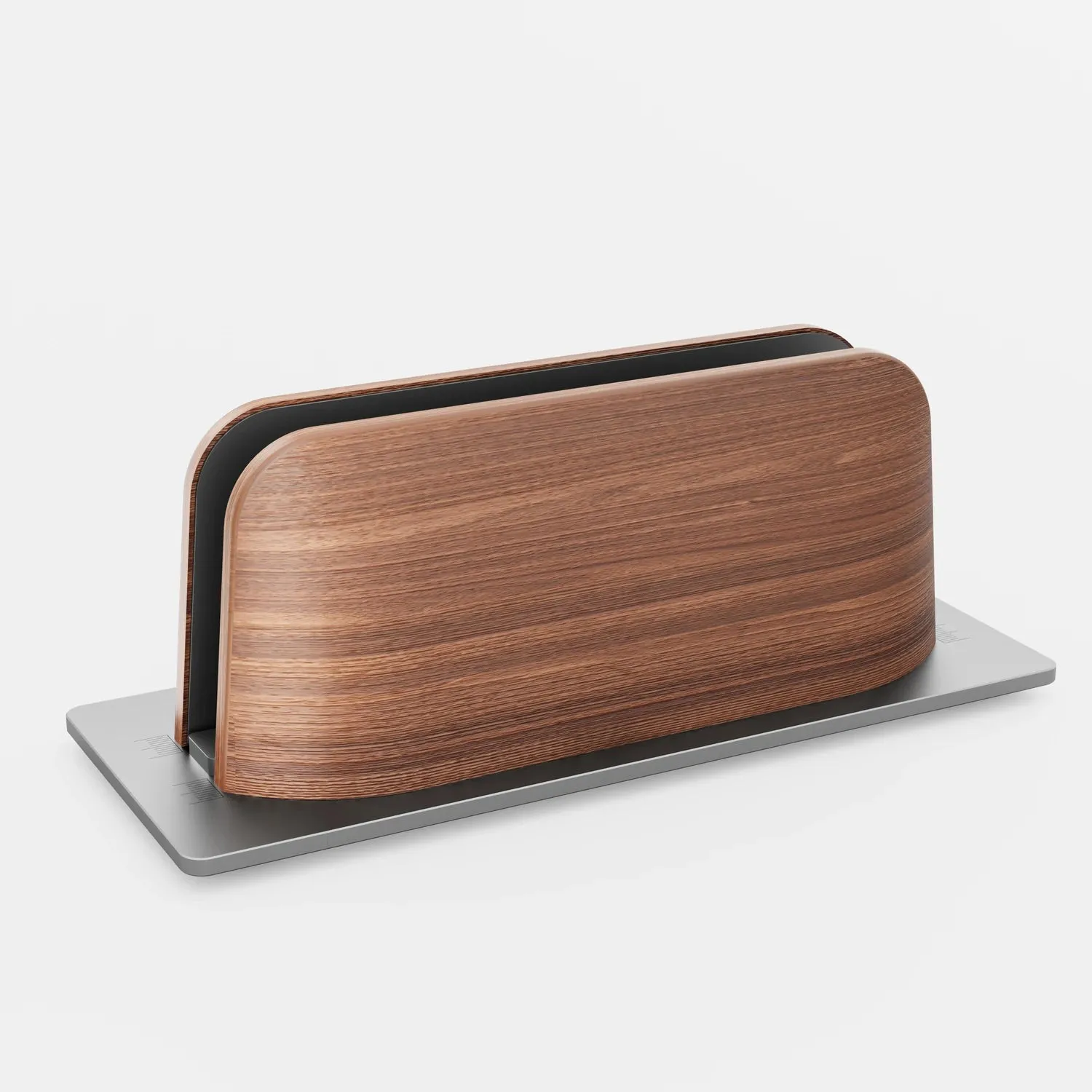 Lecoinpochette support ordinateur vertical bois aluminium