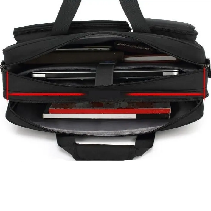 Lecoinpochette Reno sacoche ordinateur noire rembourrée