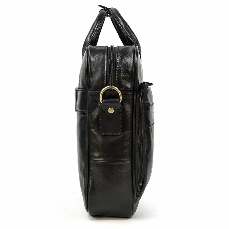 Lecoinpochette Dave sac ordinateur homme cuir noir