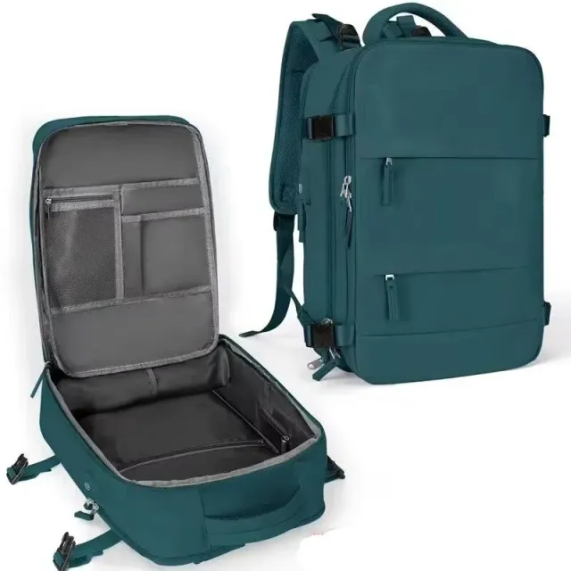 Lecoinpochette Peacock sac à dos 17 pouces vert canard