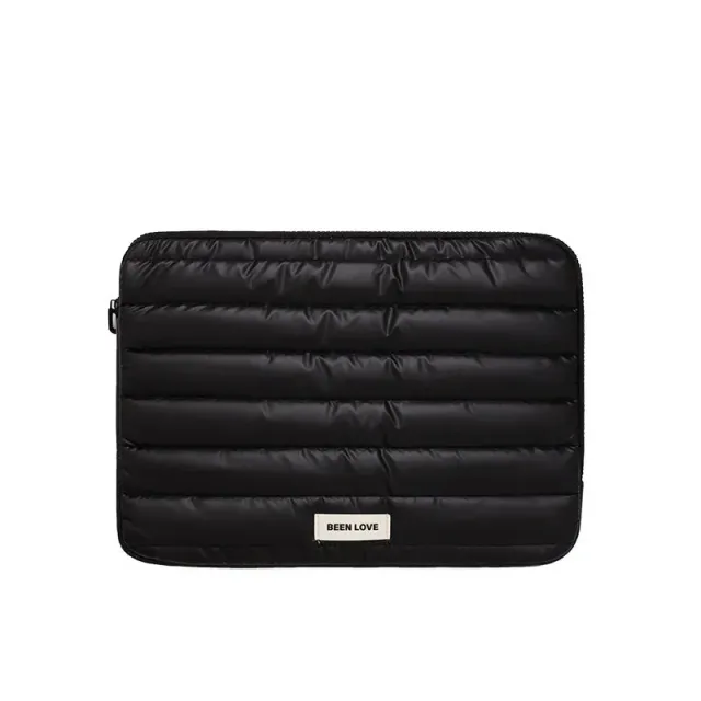 Lecoinpochette Tendance Java housse ordinateur 13-14 pouces noire matelassée