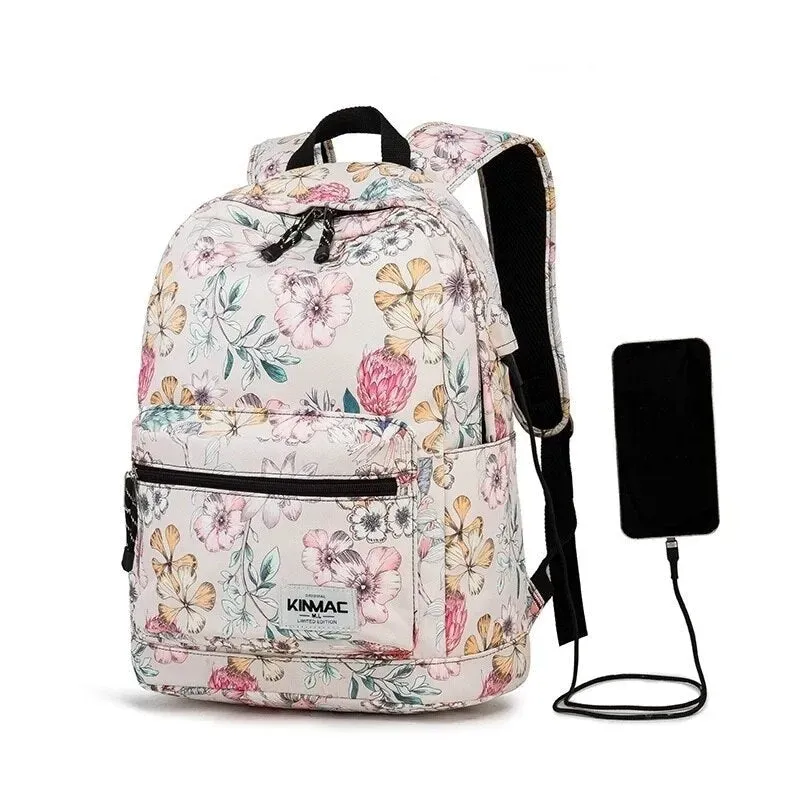 Lecoinpochette Aquila sac à dos ordinateur 15 pouces fleuri