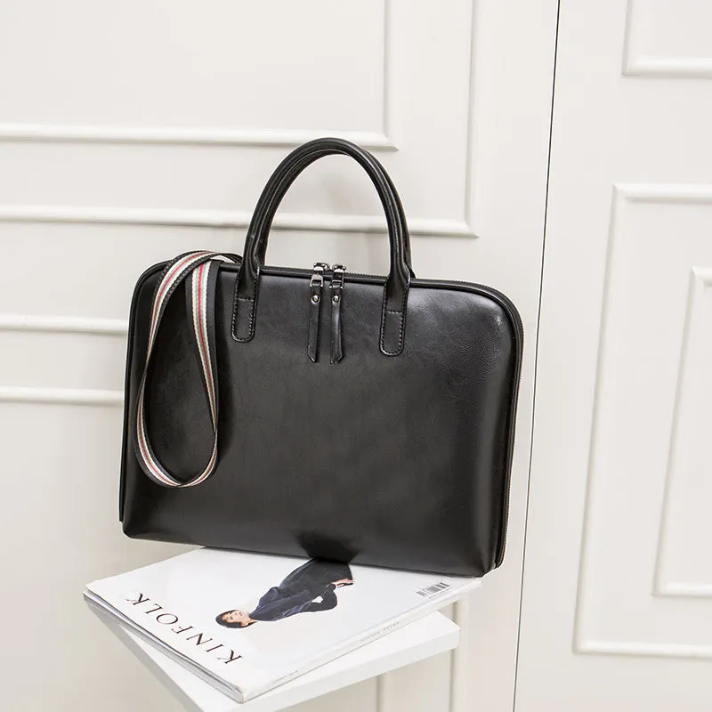 Lecoinpochette Glam sac ordinateur femme noir cuir PU