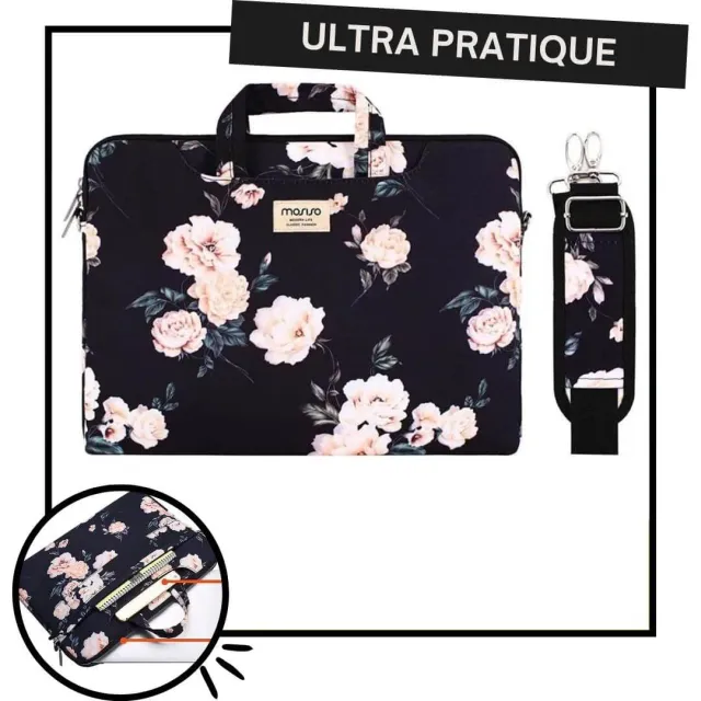 Lecoinpochette Péonia sacoche PC imperméable