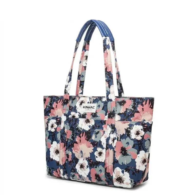 Lecoinpochette sac ordinateur fleuri 15,6 pouces polyester