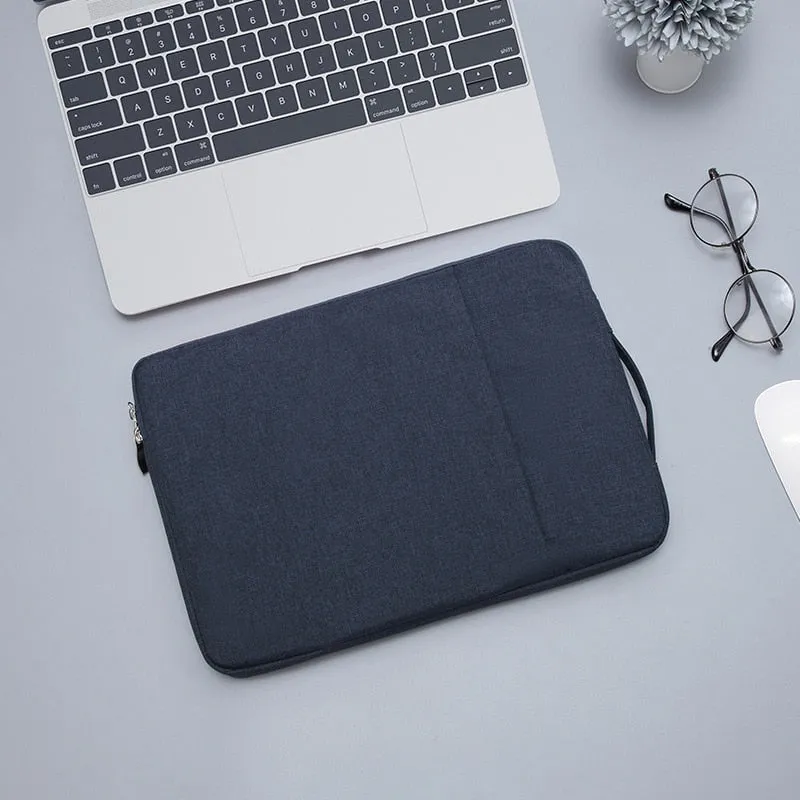 Lecoinpochette Indigo pochette ordinateur unie