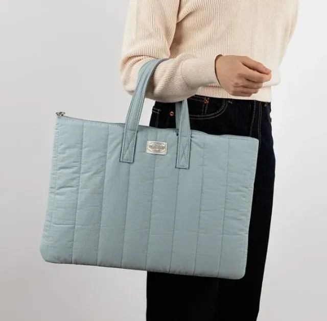 Lecoinpochette Moorea sac ordinateur bleu ciel
