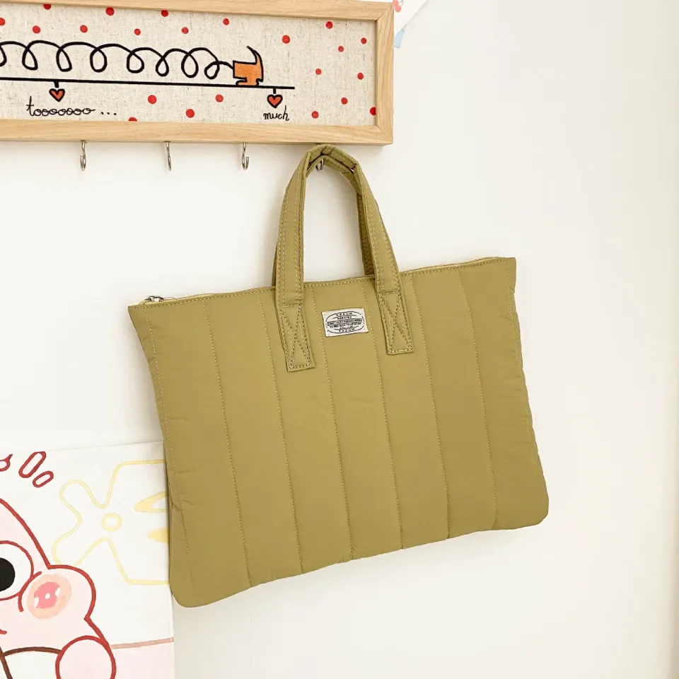 Lecoinpochette Olivier sac ordinateur kaki matelassé