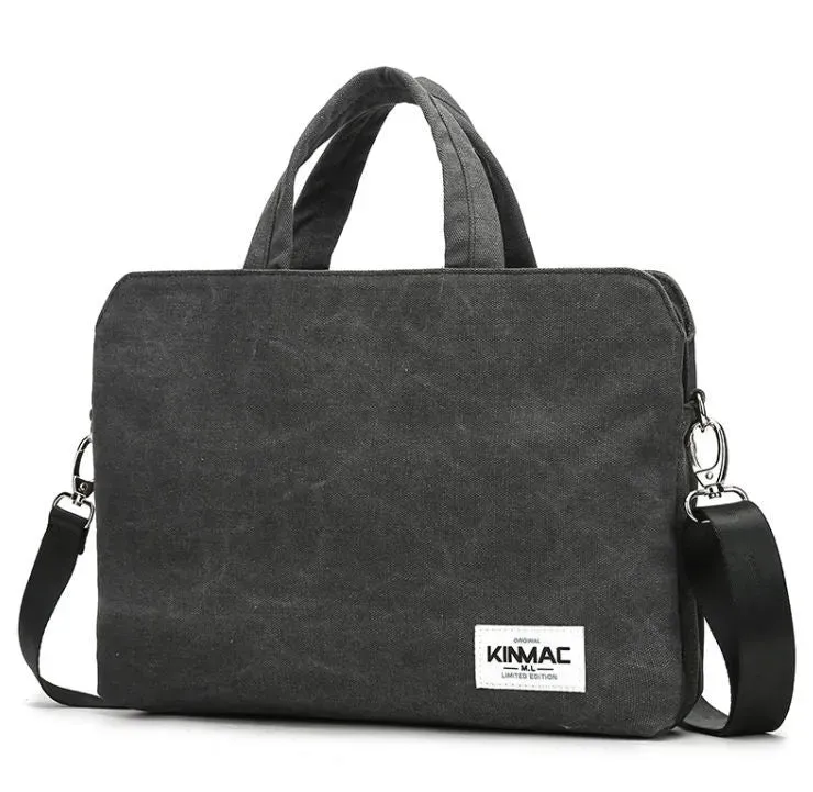 Lecoinpochette Anthracite sacoche ordinateur nylon waterproof
