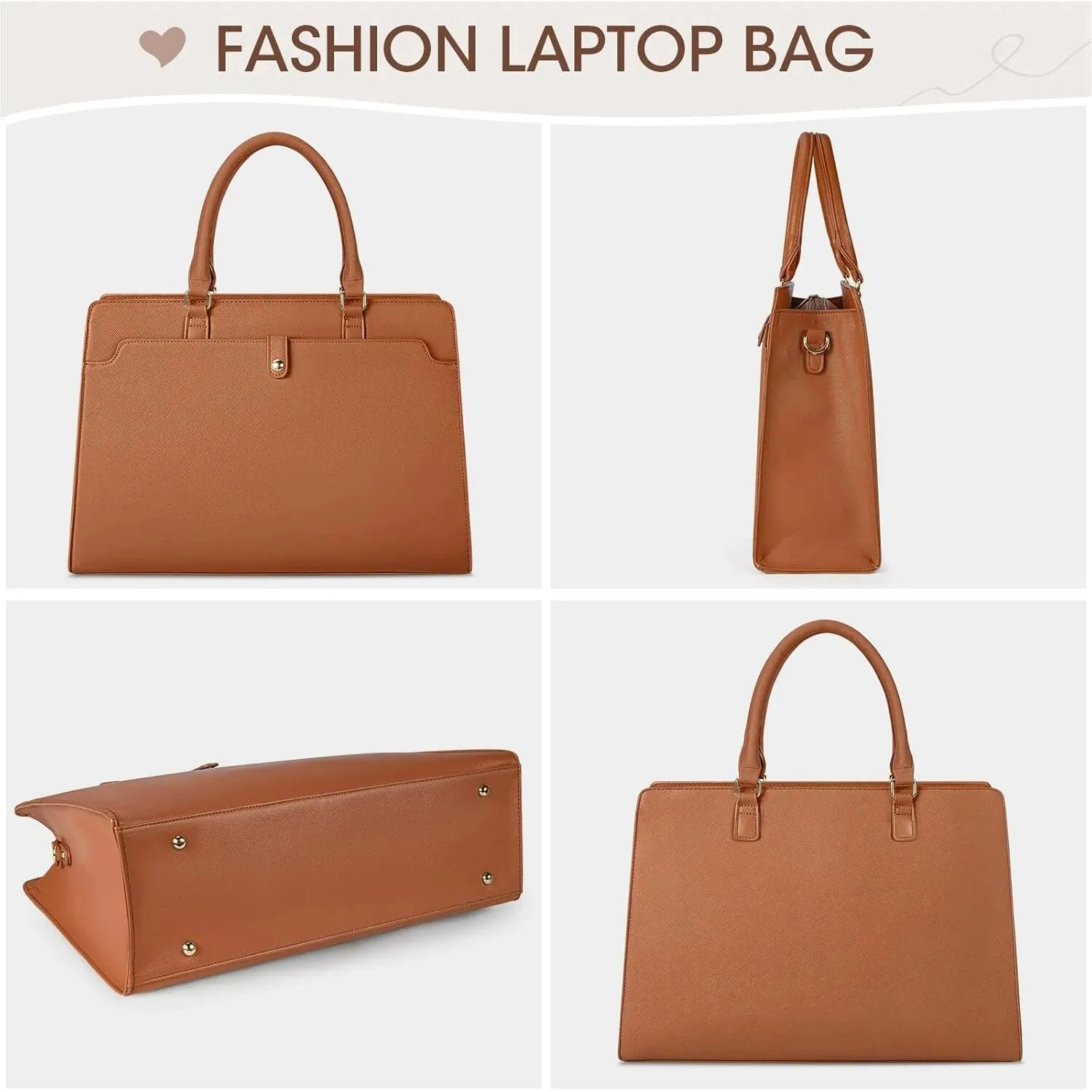 Lecoinpochette Oklahoma sac PC femme 15-16 pouces orangé