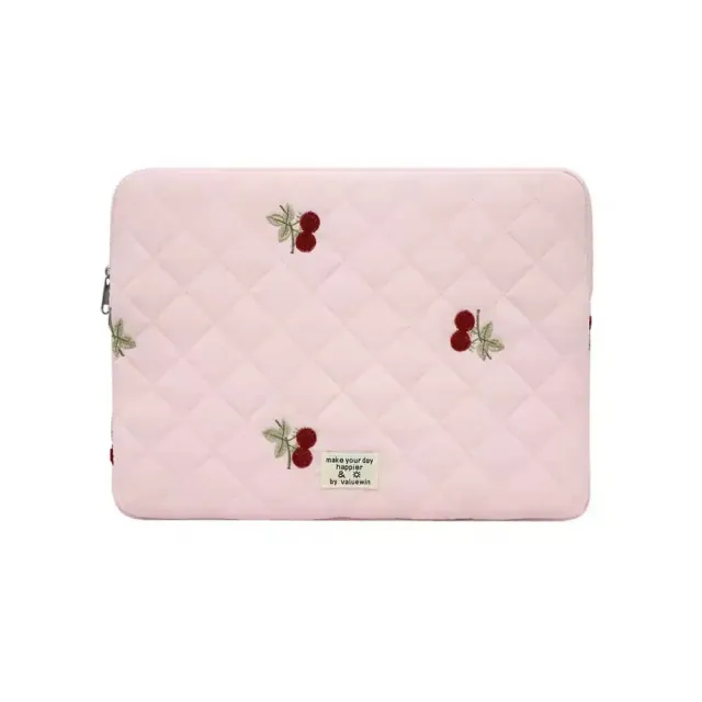 Lecoinpochette Cerise Rose Pochette Ordi Matelassée