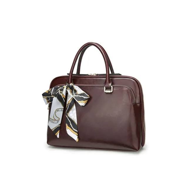 Lecoinpochette Porto sac ordinateur cuir marron acajou