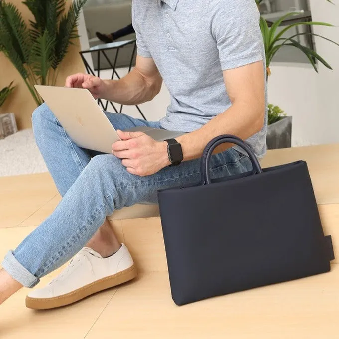 Lecoinpochette Navy sac ordinateur nylon bleu marine